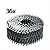 Prego coil anelado 2,1 x 45 mm polido caixa com 12.600 unid pregador PP 550 Vonder - Imagem 4