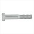 Parafuso sextavado zincado 12 mm x 80 mm MA 50 peças - Vonder - Imagem 2