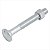 Parafuso francês zincado 3/8" x 3" com porca 100 peças - Vonder - Imagem 1