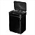Lixeira retangular com sensor de abertura 50 litros inox preta - Vonder - Imagem 4