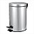 Lixeira redonda 5 litros inox cinza - Vonder - Imagem 1