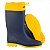 Bota de PVC azul com polaina amarela 41/42 cano médio sem forro - Vonder - Imagem 1