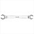 Chave poligonal / sextavada aberta 9 mm x 11 mm - Vonder - Imagem 2