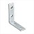 Cantoneira para cortina 4 cm x 4 cm zincada com 10 peças - Vonder - Imagem 3