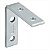 Cantoneira para cortina 4 cm x 4 cm zincada com 10 peças - Vonder - Imagem 1