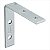 Cantoneira para cortina 5 cm x 5 cm zincada 10 peças - Vonder - Imagem 1