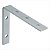 Cantoneira para cortina 6 cm x 8 cm zincada 10 peças - Vonder - Imagem 1