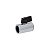 ST10108-14 Mini registro esfera fêmea X fêmea Rosca G 1/4" BSP reforçada em latão passagem reduzida - Imagem 1