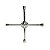 ST10302 Chave de roda tipo Cruz 4 bocas 17mm x 19mm x 21mm e 23mm em Aço Cromo-Vanádio (CRV) 350mm - Imagem 1