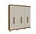 ROUPEIRO 38357 / 06 PORTAS FREIJO/OFF WHITE - Imagem 1