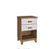 CRIADO 2 GAVETAS FREIJO/OFF WHITE - Imagem 1