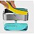 Porta Detergente Dispenser de Plástico com Suporte para Bucha Organização de Cozinha 600ml - Imagem 2