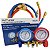 Conjunto Manifold para R12/R22/R134A/R404A Com Mangueiras 90CM Vulkan - Imagem 1