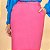 Saia Reta Sarja Color Pink - Imagem 3