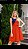 Vestido Godê Tricolor - Imagem 1