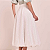 Saia Off White Laise Balonê Em Nesgas Midi - Imagem 2