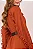 Vestido Crepe Gola Alta E Babados Curto Fascinius - Imagem 4