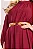 Vestido Viscose Gola Alta Saia Com Babados Fascinius - Imagem 3