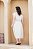 Vestido Em Linho Pespontados Natural - Imagem 3