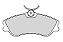 PASTILHA DIANT. CITROEN / BERLINGO / XSARA 96 ... PEUGEOT 206 - Imagem 1