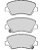 PASTILHA FREIO DIANT. HB20 1.6 16V 2012/... - Imagem 1