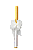 Vela artesanal de cera para Batismo e Crisma - Imagem 5