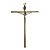 Crucifixo em Modelo Estilizado de Parede cor Ouro Envelhecido 19,7cm - Imagem 1