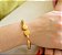 Pulseira Feminina de São Bento Dourada - Imagem 1