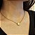 Colar Feminino Dourado com Medalha de São Bento - Imagem 1
