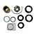 KIT REPARO CILINDRO BASCULAR MBB AXOR 9585530505 (haste de diametro 25mm / axor moderno) COM BUCHAS - Imagem 2