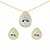 Conjunto Gota Zircônia Cristal Com Micro Zircônia - Imagem 9