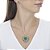 Conjunto Coração Com Fusion Esmeralda Com Zircônias Coloridas - Imagem 1