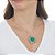 Conjunto Coração Com Fusion Esmeralda Com Zircônias Coloridas - Imagem 2