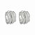 Brinco Argola Média Cheia Com Micro Zircônia Cristal - Imagem 3
