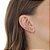 Brinco Ear Cuff 5 Garras Com Zircônia Bege Nas Pontas - Imagem 1