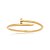 Bracelete Prego Liso - Grosso Ouro 18K - Imagem 2
