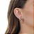 Conjunto Luxo Cristal Com Gotas Em Metal Com Acabamento Em Micro Zircônias - Imagem 3
