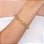 Pulseira Elos Pequenos U Ouro 18K - Imagem 1