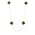 Colar Longo com 10 Trevos Verdes Inspir - Imagem 3