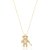 Colar Urso Tomy Cravejado Ouro - Imagem 2