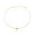 Choker Aramada Roliça Fina com Pingente Rolo Cravejado com Micro Zircônia Cristal com Extensor - Imagem 2