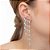 Brinco Earcuff com Trio Oval de Ponto de Luz - Imagem 1