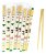 Hashi De Bambu Quadrado Waribashi Panda Fukumatsu -100 Pares - Imagem 1