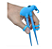 Hashi Infantil com Boneco e Com Suporte de Dedos Elefante Azul - Imagem 2
