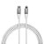 Cabo MFi para USB-C Hard Cable em Poliéster Branco - Imagem 2