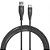 Cabo USB-C para USB Hard Cable em Poliéster Preto - Imagem 2