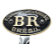 Emblema Placa BR do Fusca Dourada - Imagem 2