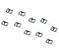 Jogo de grampos do estribo do Fusca – 10 grampos - Imagem 1