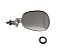 Par de retrovisor Raquete Fusca Inox - Visaflex - Imagem 3