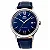 Relógio Orient Bambino Automático RA-AC0021L30B Azul – Elegância Clássica com Pulseira de Couro - Imagem 1